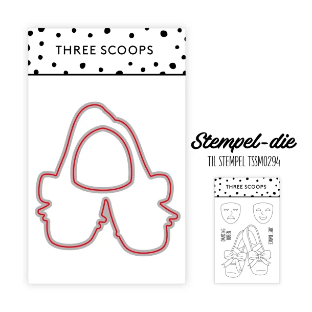 Stempel-die: Balletsko Three Scoops LS BEMRKNINGER