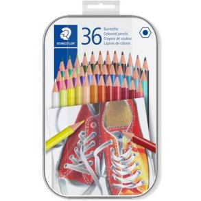 Staedtler Farveblyanter 36stk i metal �ske