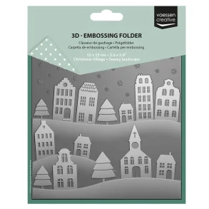 3D Embossing Folder Snowy Landscape 5.9x5.9&Prime;