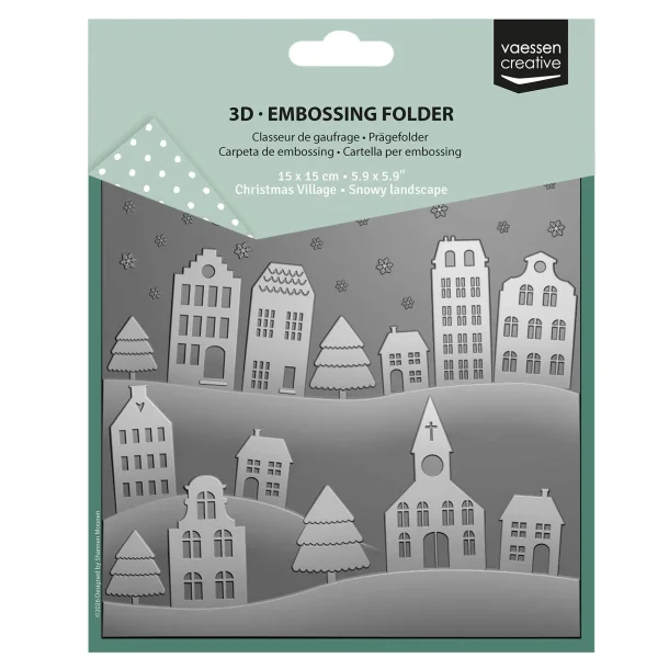 3D Embossing Folder Snowy Landscape 5.9x5.9&Prime;