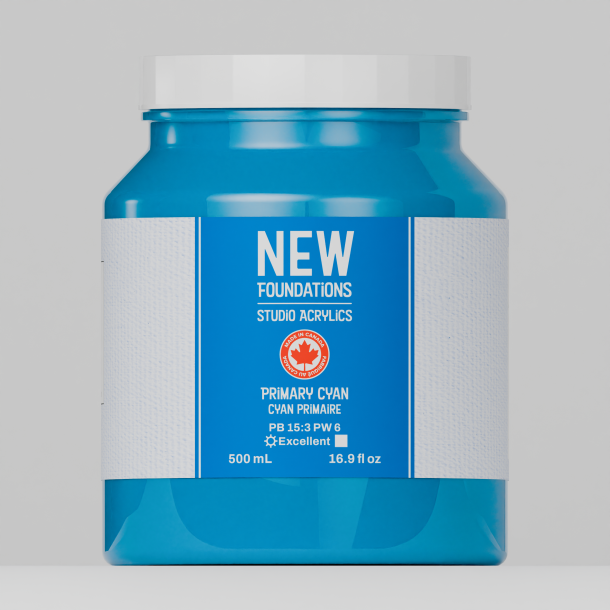 Tri-art New Foundation Primary Cyan 500ml