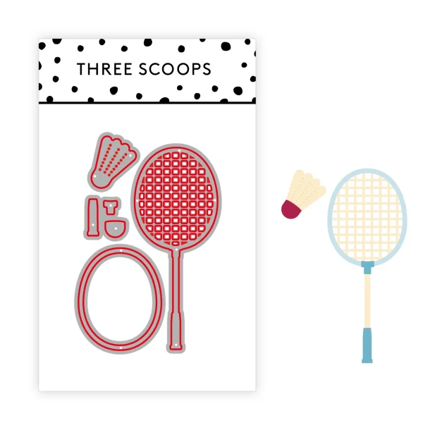 Die Badminton Three Scoops