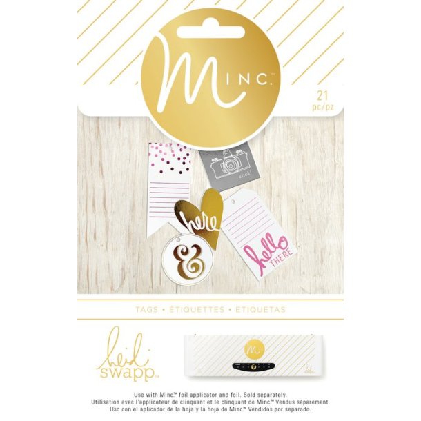 Heidi Swapp Minc tags hello there 2stk