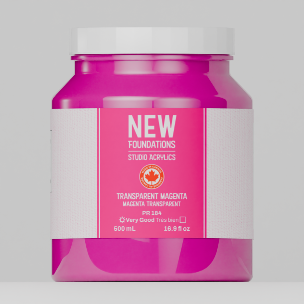 Tri-art New Foundation Transparent Magenta 500ml