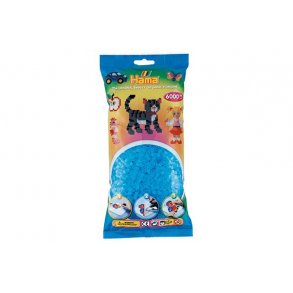 Hama MIDI perler Nr. 73 trans bl� 6000stk