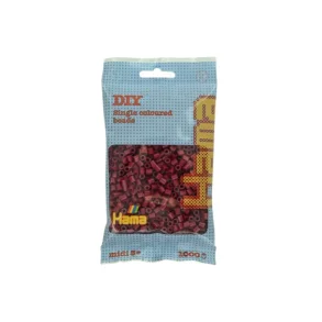 Hama perler midi nr. 118 m�rk kirseb�r 1000stk