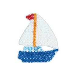 Perleplade sejlskib midi Hama stiftplade