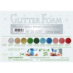Glitter Foam "S�LV" A4 1 stk