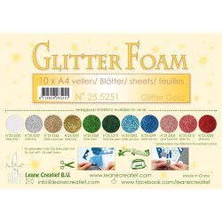 Glitter Foam "GOLD" A4 1 stk