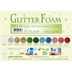 Glitter Foam "GR�N" A4, 1 stk