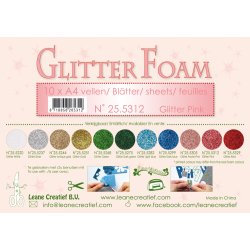 Glitter Foam "PINK" A4 1 stk RESTORDRE