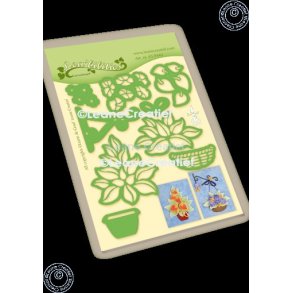 Die Flowers with vase & basket 45.9440 Leane D23