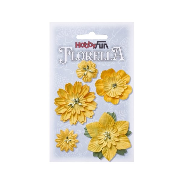 Florella blomster gule 2-5cm