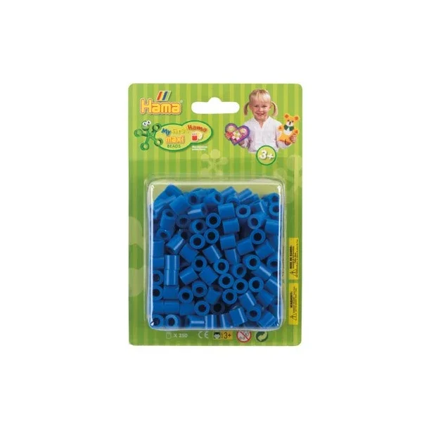 HAMA Hama maxi perler i blister 250stk lyseblå