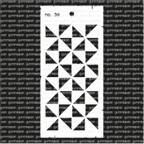 Stencil No. 39 gummiapan