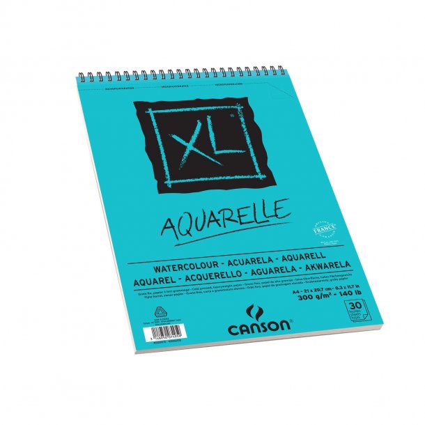 XL Aquarelle papirblok 300gr. A4 30ark