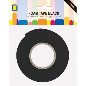 Foamtape Black 2m x 12mm x 2mm 