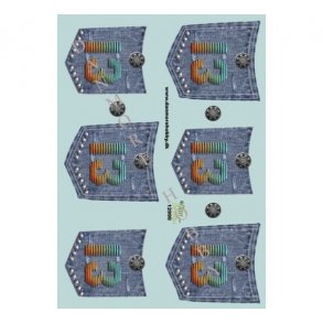 3D ark 13 r jeans baglomme M10