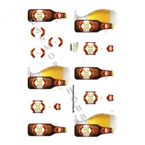 3D ark 35 r l i glas og flaske M6