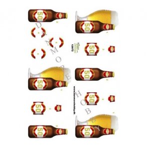 3D ark 50 r l i glas og flaske M6