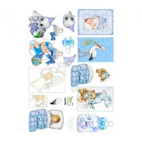 3D ark Babydreng sm motiver M11