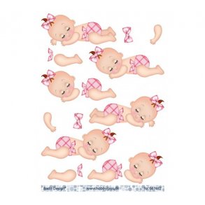 3D ark baby, pige der sover M39