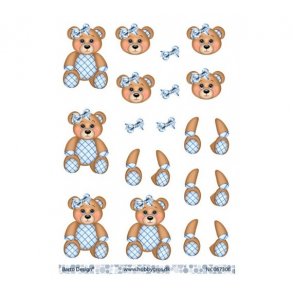 3D ark Bamse lysebl lille M1