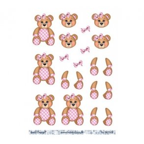 3D ark Bamse lyserd lille M1