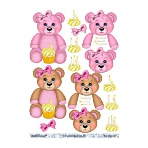 3D ark Bamse lyserd M29