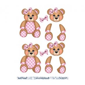 3D ark Bamse lyserd stor M1