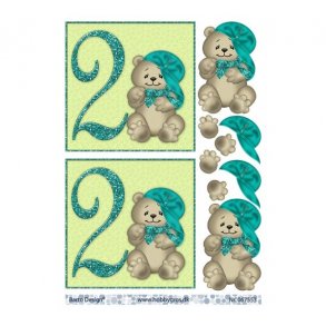 3D ark Bamse med kasket 2 r M15A