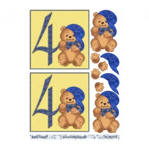 3D ark Bamse med kasket 4 r M15A