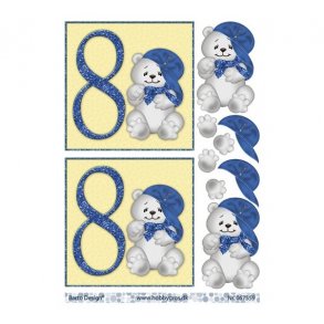 3D ark Bamse med kasket 8 r M15A