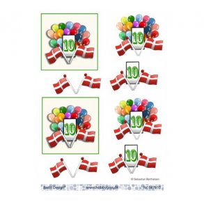 3D ark Barto ballon med flag 10r M42