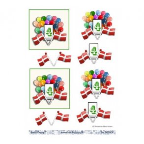 3D ark Barto ballon med flag 4r M42