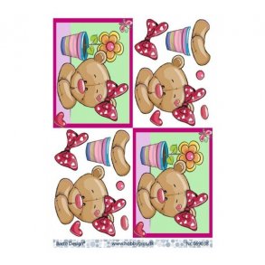 3D ark Barto Bamse med sljfe M1