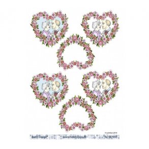 3D ark Barto Blomsterhjerte M3