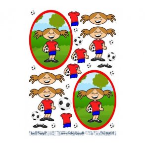 3D ark Barto Fodboldpige M14