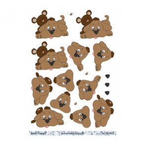 3D ark Barto Hund & bamse M15