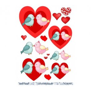 3D ark Barto K�rlighedsfugle M15