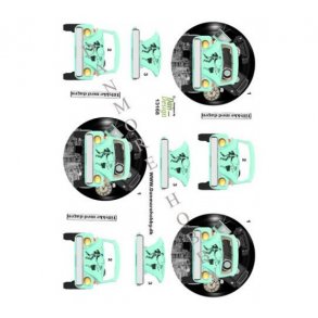 3D ark bil, dans & plade mintgr�n M20