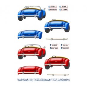 3D ark bil med nummerplade M15A