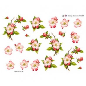 3D ark bleblomster p gren M38