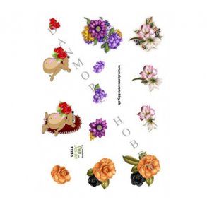 3D ark blomster & pindsvin M36