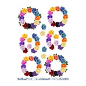 3D ark blomsterkrans M1