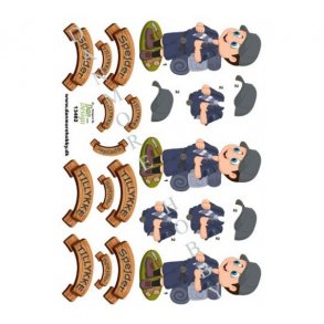 3D ark Bl� spejderdreng M23