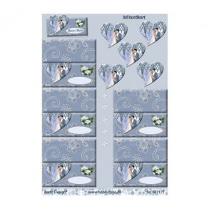 3D ark bordkort bryllup M29