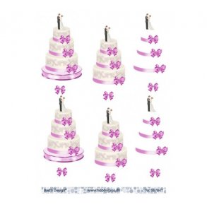 3D ark Bryllupskage M33