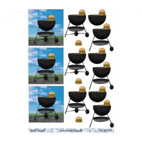 3D ark Burger p� grill M39