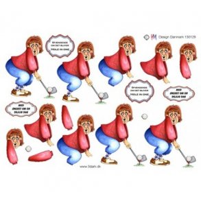 3D ark Dame der spiller golf M43